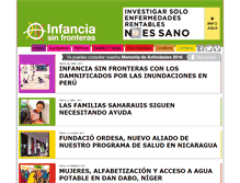 Tablet Screenshot of infanciasinfronteras.org